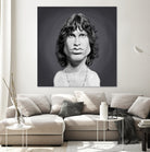 Jim Morrison by Rob Snow on GIANT ART - gray digital painting