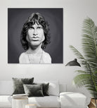 Jim Morrison by Rob Snow on GIANT ART - gray digital painting