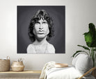 Jim Morrison by Rob Snow on GIANT ART - gray digital painting