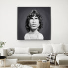 Jim Morrison by Rob Snow on GIANT ART - gray digital painting