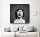 Jim Morrison by Rob Snow on GIANT ART - gray digital painting