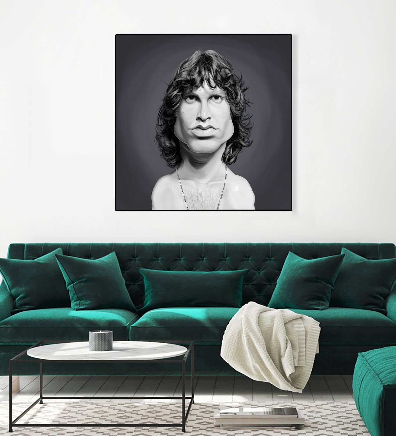 Jim Morrison by Rob Snow on GIANT ART - gray digital painting