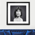 Jim Morrison by Rob Snow on GIANT ART - gray digital painting