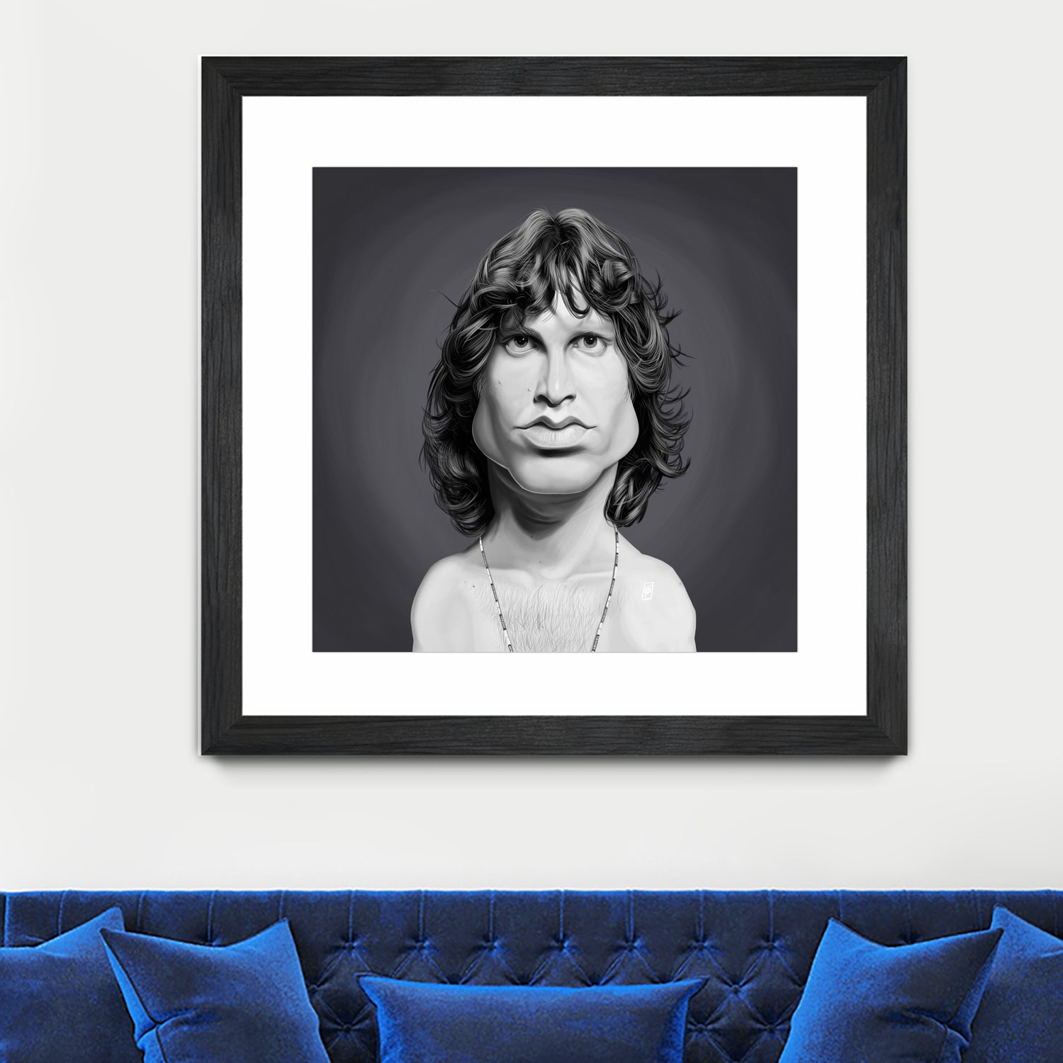 Jim Morrison by Rob Snow on GIANT ART - gray digital painting