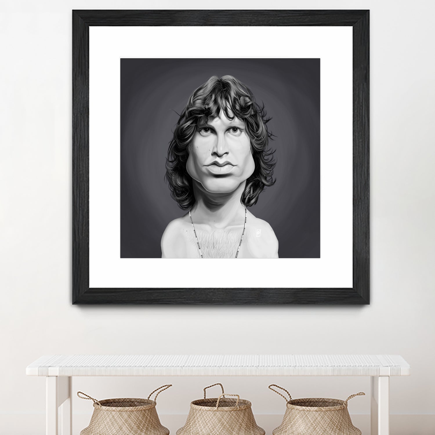 Jim Morrison by Rob Snow on GIANT ART - gray digital painting