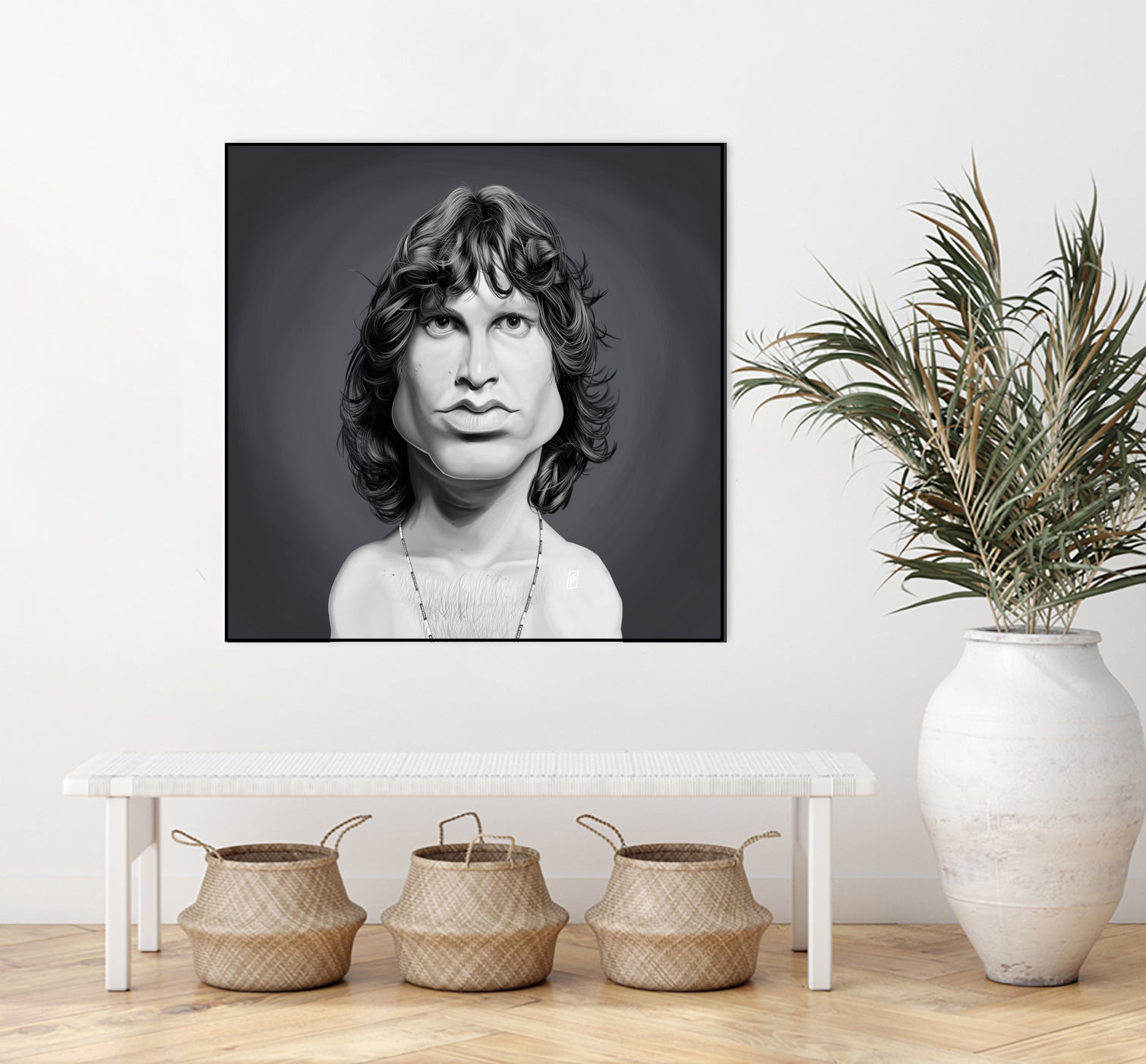 Jim Morrison by Rob Snow on GIANT ART - gray digital painting