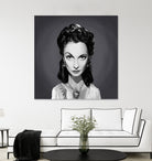 Vivien Leigh by Rob Snow on GIANT ART - gray digital painting