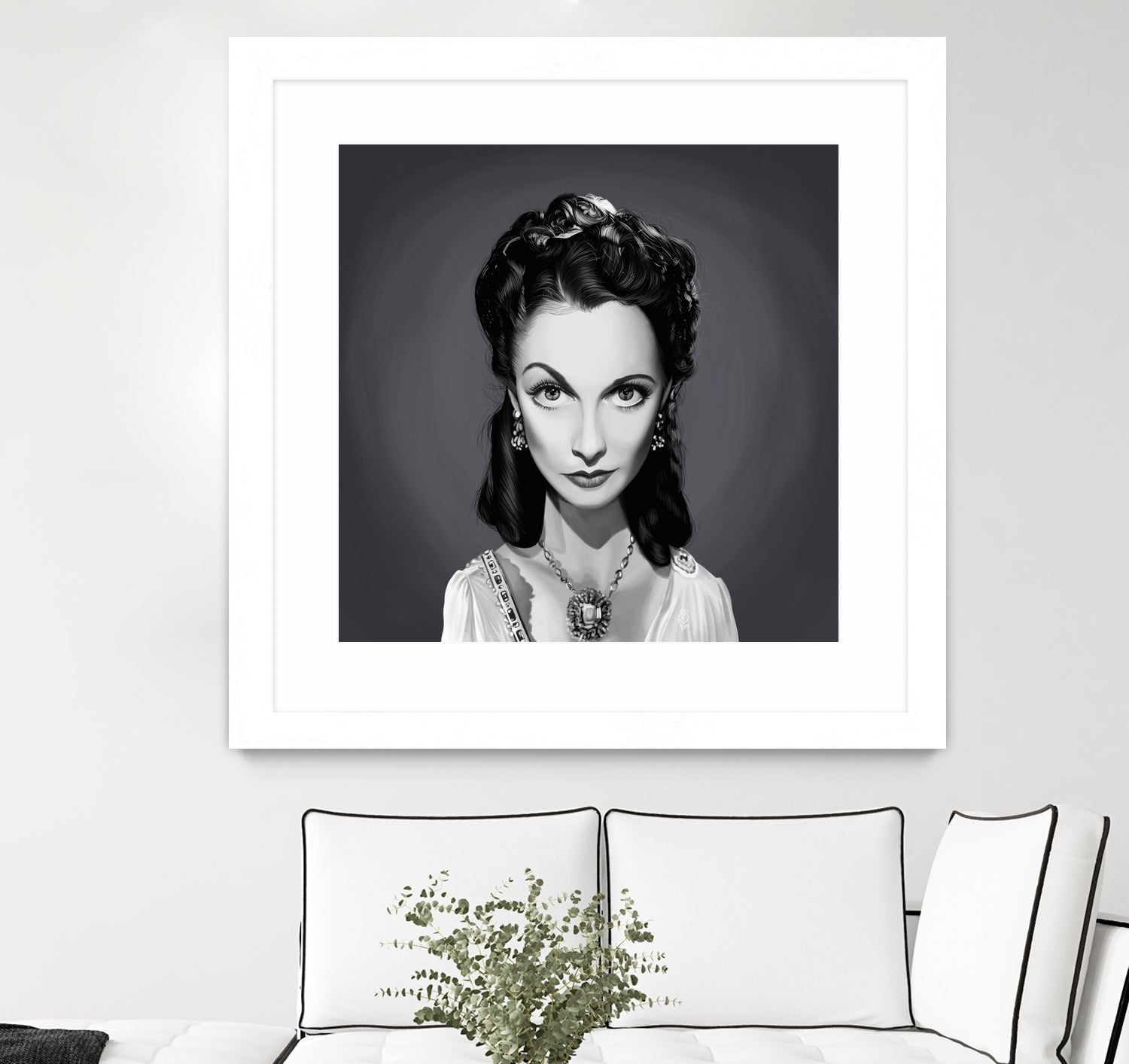 Vivien Leigh by Rob Snow on GIANT ART - gray digital painting