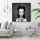 Vivien Leigh by Rob Snow on GIANT ART - gray digital painting