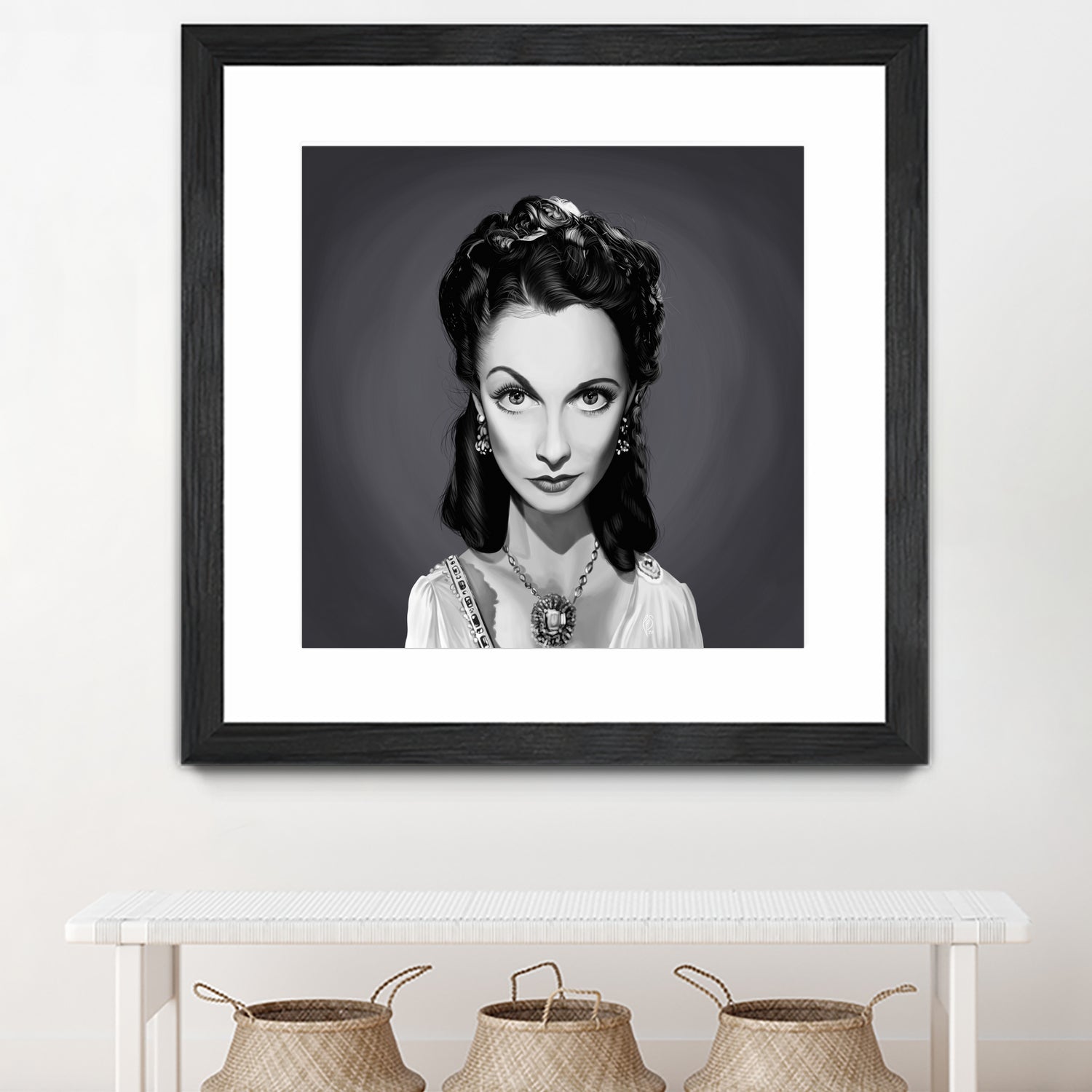 Vivien Leigh by Rob Snow on GIANT ART - gray digital painting