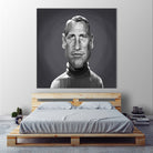 Paul Newman by Rob Snow on GIANT ART - gray digital painting