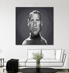 Paul Newman by Rob Snow on GIANT ART - gray digital painting