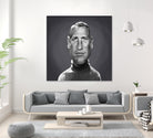 Paul Newman by Rob Snow on GIANT ART - gray digital painting