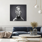 Paul Newman by Rob Snow on GIANT ART - gray digital painting