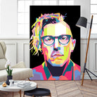 Abstract Maynard James Keenan In WPAP by SITI MAHMUDAH on GIANT ART - black digital drawing