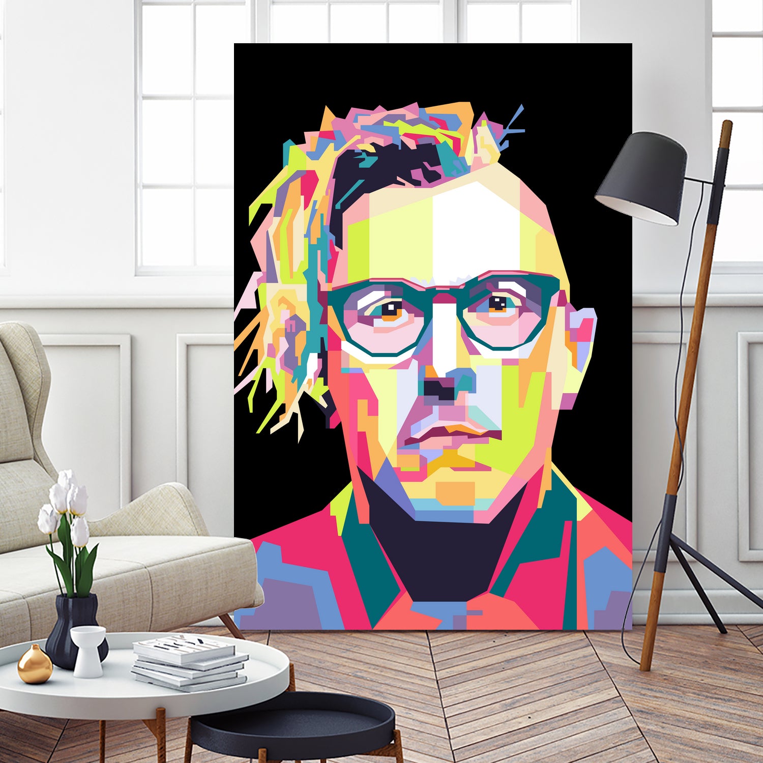 Abstract Maynard James Keenan In WPAP by SITI MAHMUDAH on GIANT ART - black digital drawing