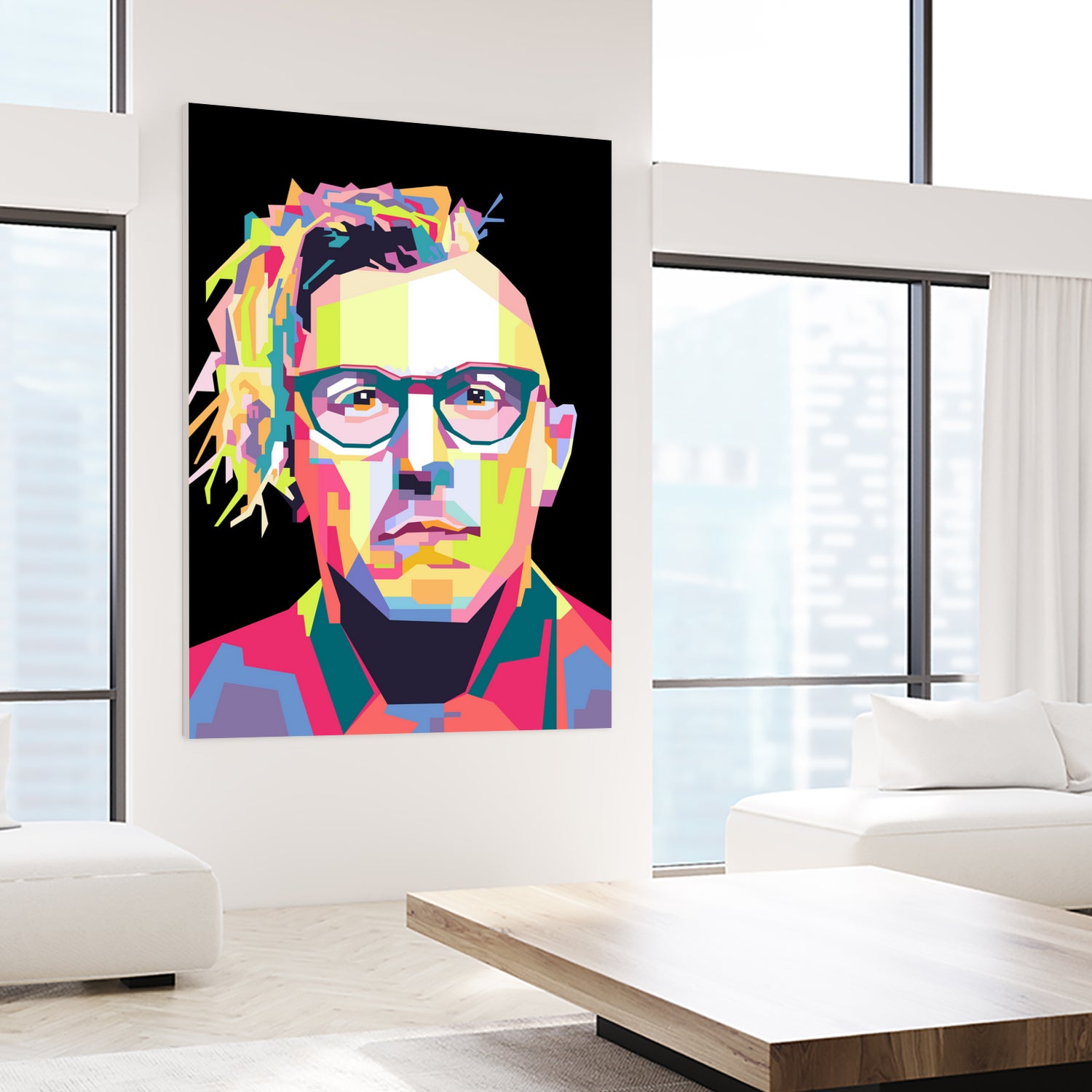 Abstract Maynard James Keenan In WPAP by SITI MAHMUDAH on GIANT ART - black digital drawing