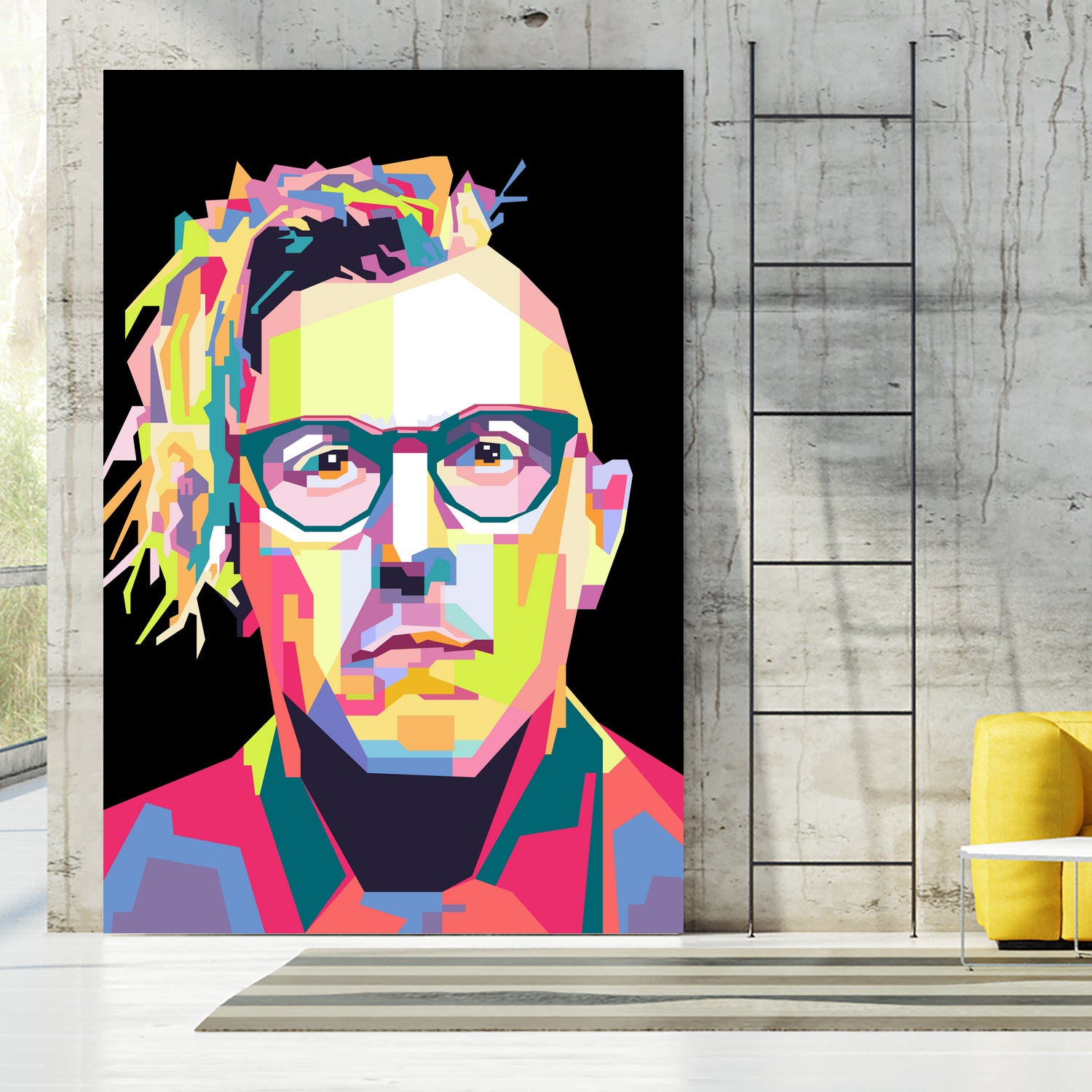 Abstract Maynard James Keenan In WPAP by SITI MAHMUDAH on GIANT ART - black digital drawing