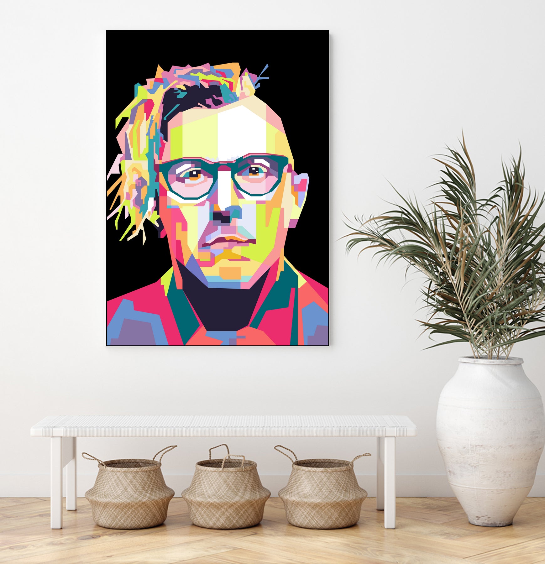 Abstract Maynard James Keenan In WPAP by SITI MAHMUDAH on GIANT ART - black digital drawing