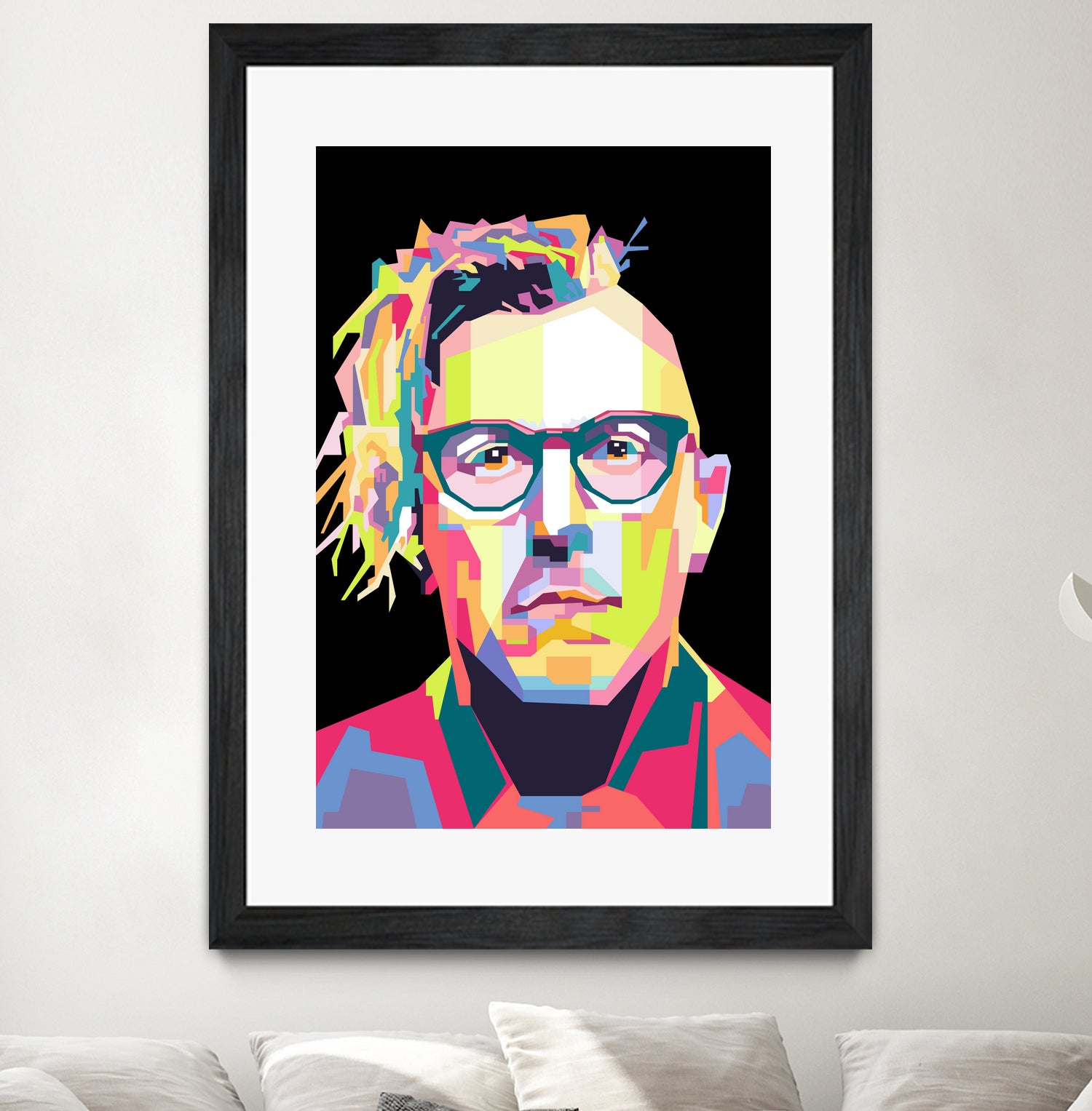 Abstract Maynard James Keenan In WPAP by SITI MAHMUDAH on GIANT ART - black digital drawing