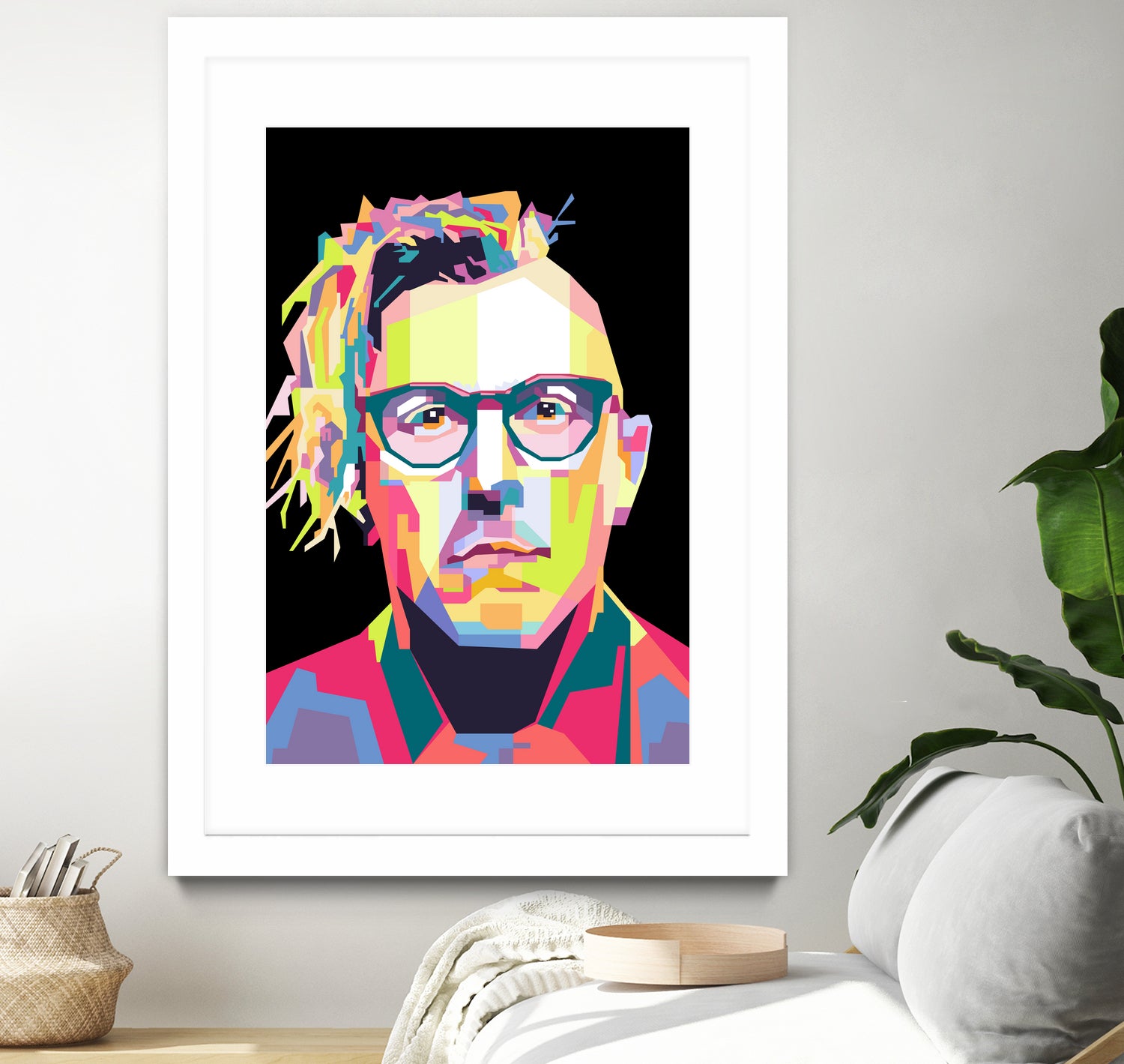 Abstract Maynard James Keenan In WPAP by SITI MAHMUDAH on GIANT ART - black digital drawing