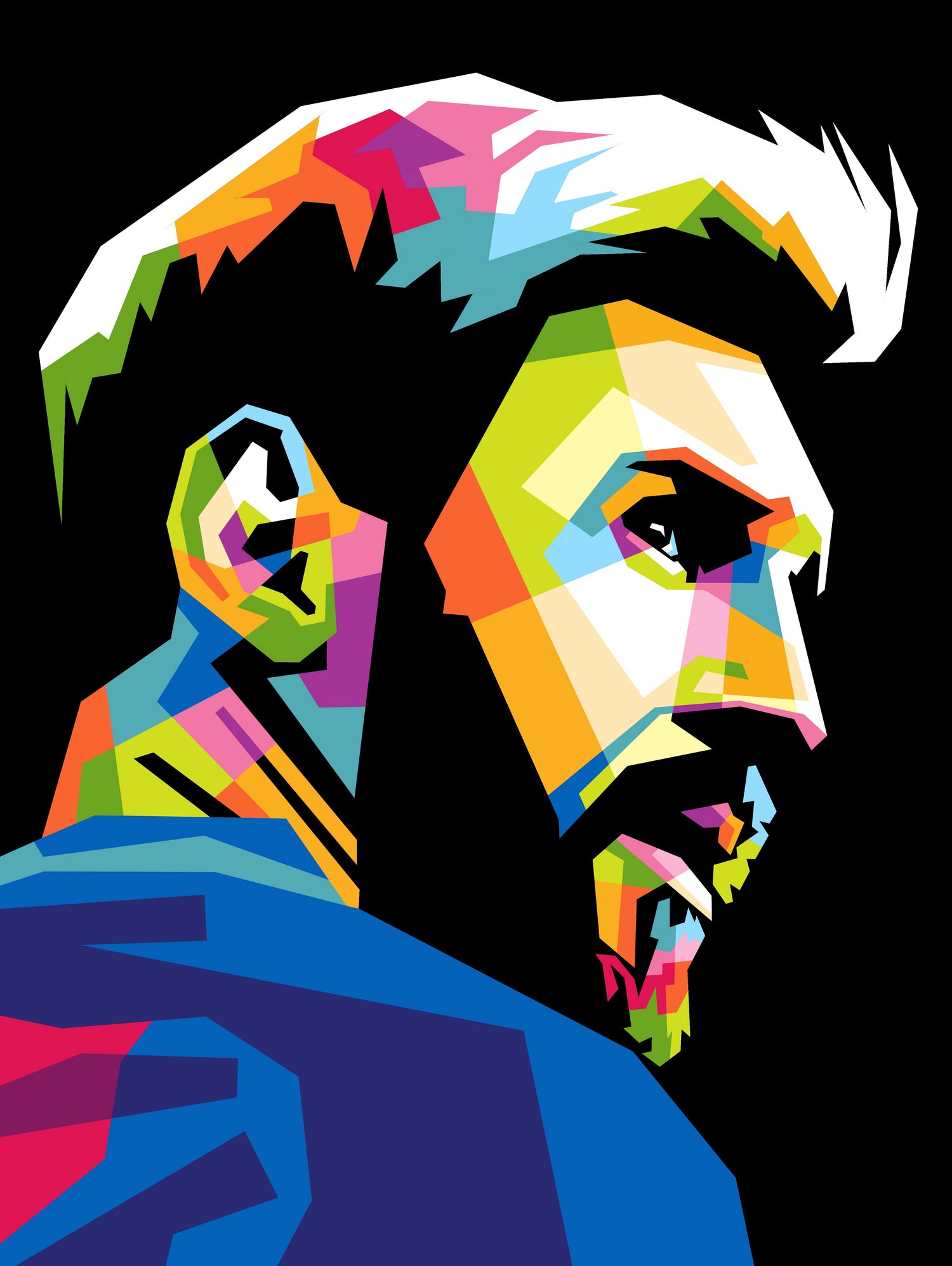 wpap messi by Muhammad Ardian on GIANT ART - black photo illustration