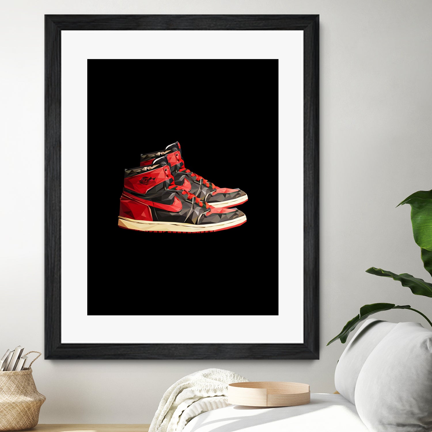 nike air jordan 1 by M Maisur Amin on GIANT ART - black 3d art