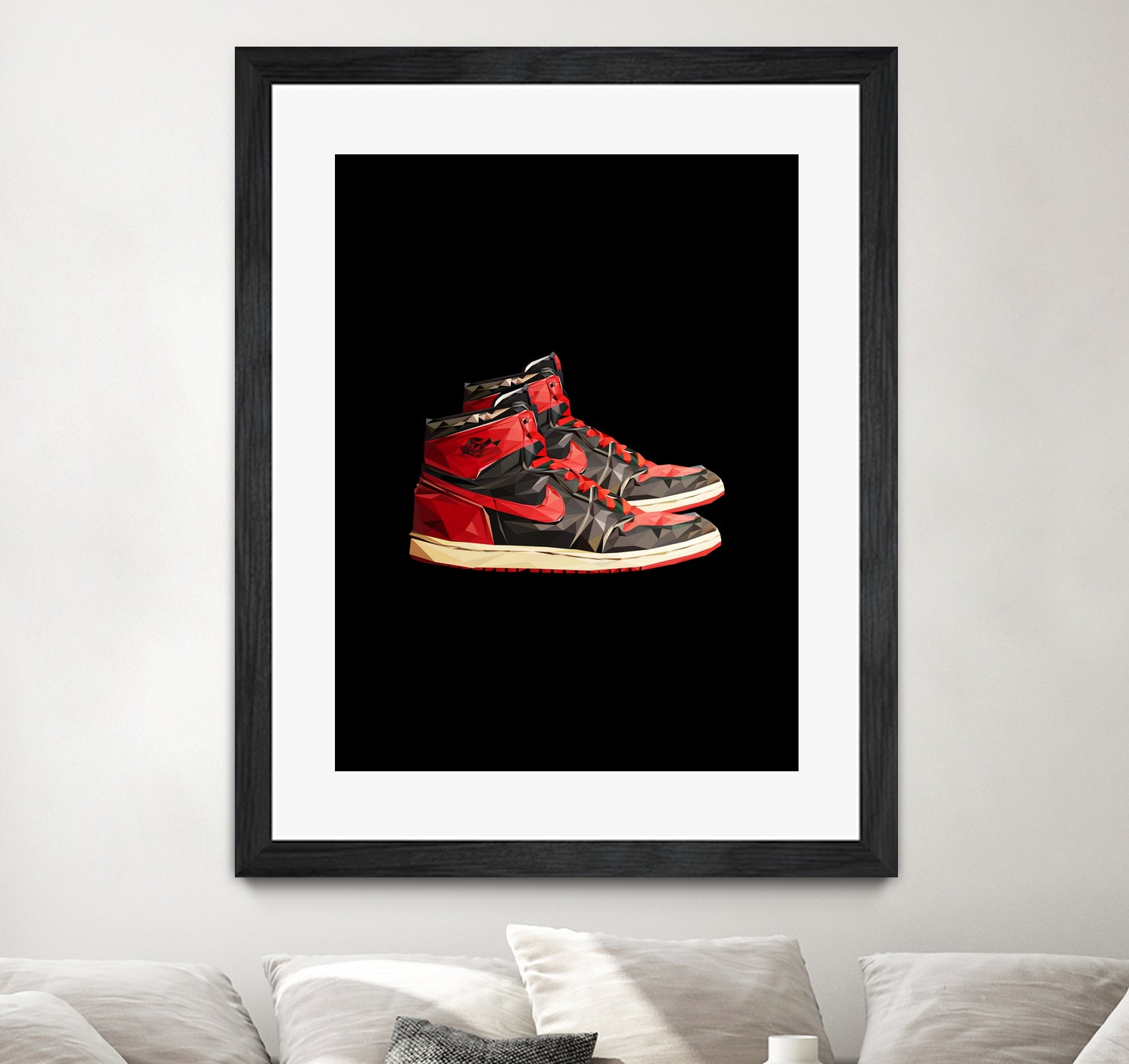 nike air jordan 1 by M Maisur Amin on GIANT ART - black 3d art