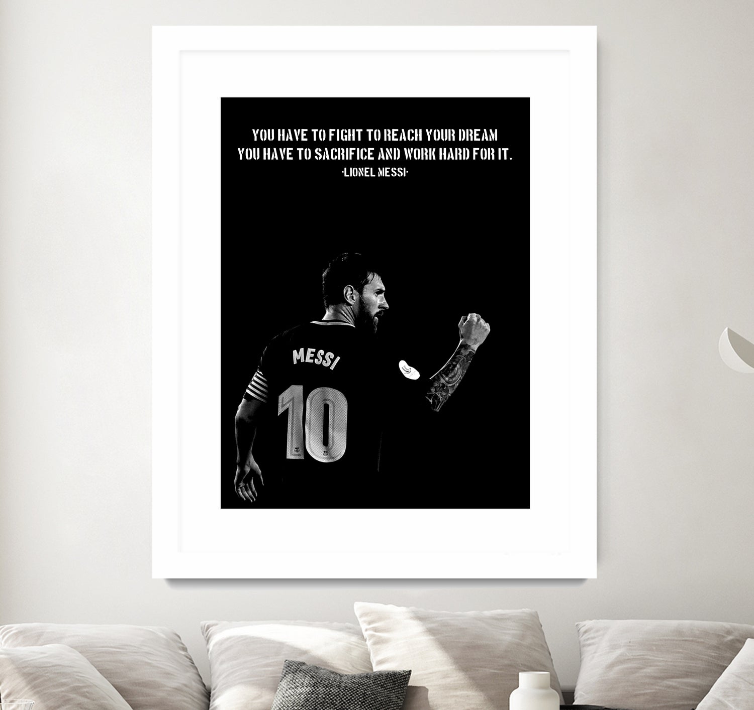 Messi Motivation by Ayyen Khusna on GIANT ART - black mixed media