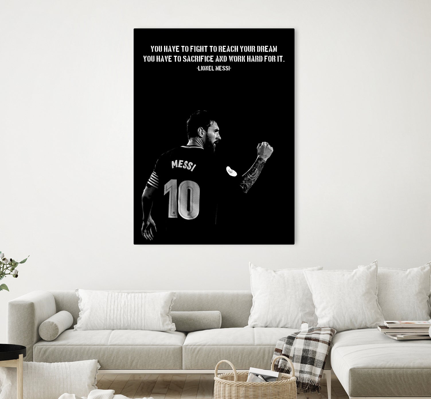 Messi Motivation by Ayyen Khusna on GIANT ART - black mixed media