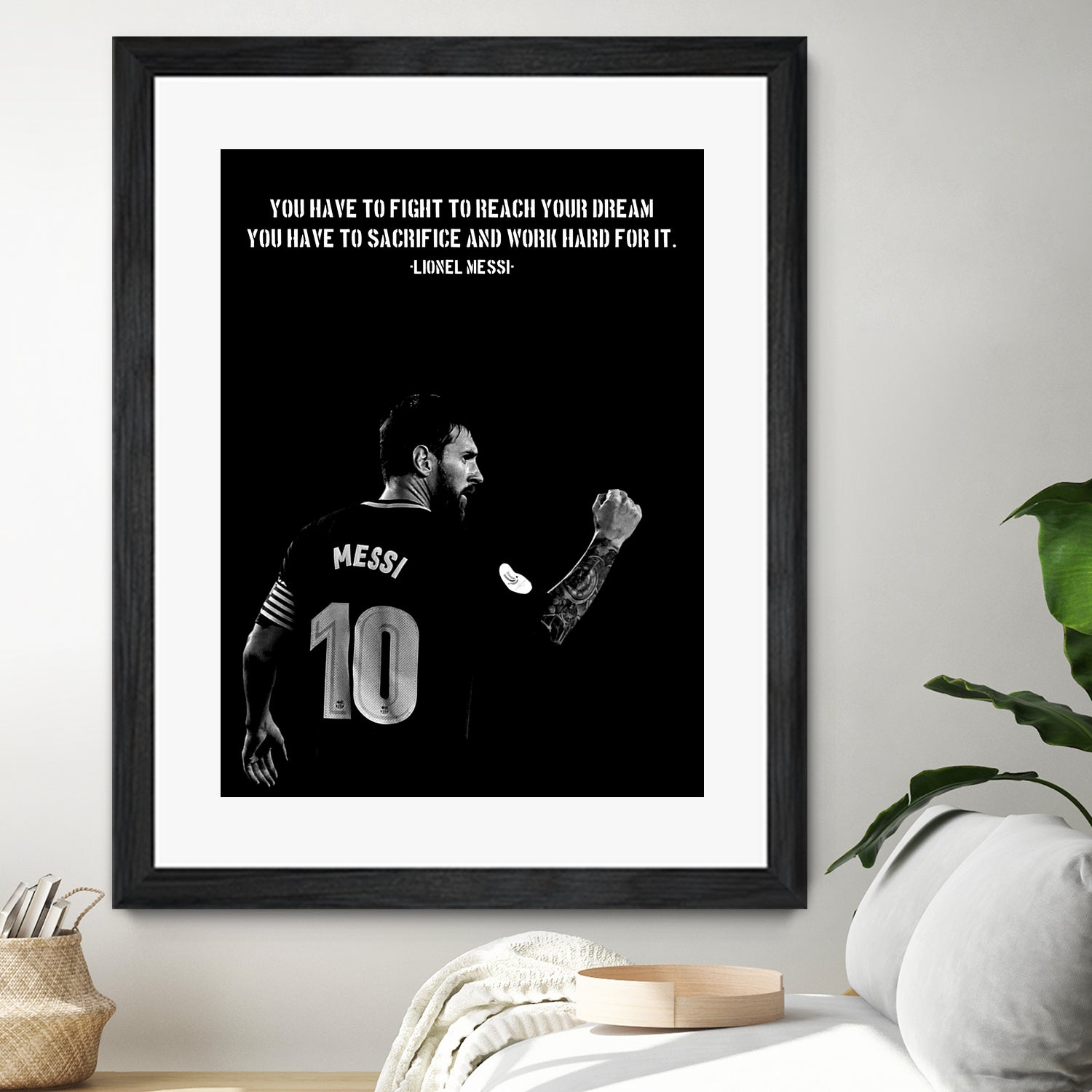 Messi Motivation by Ayyen Khusna on GIANT ART - black mixed media