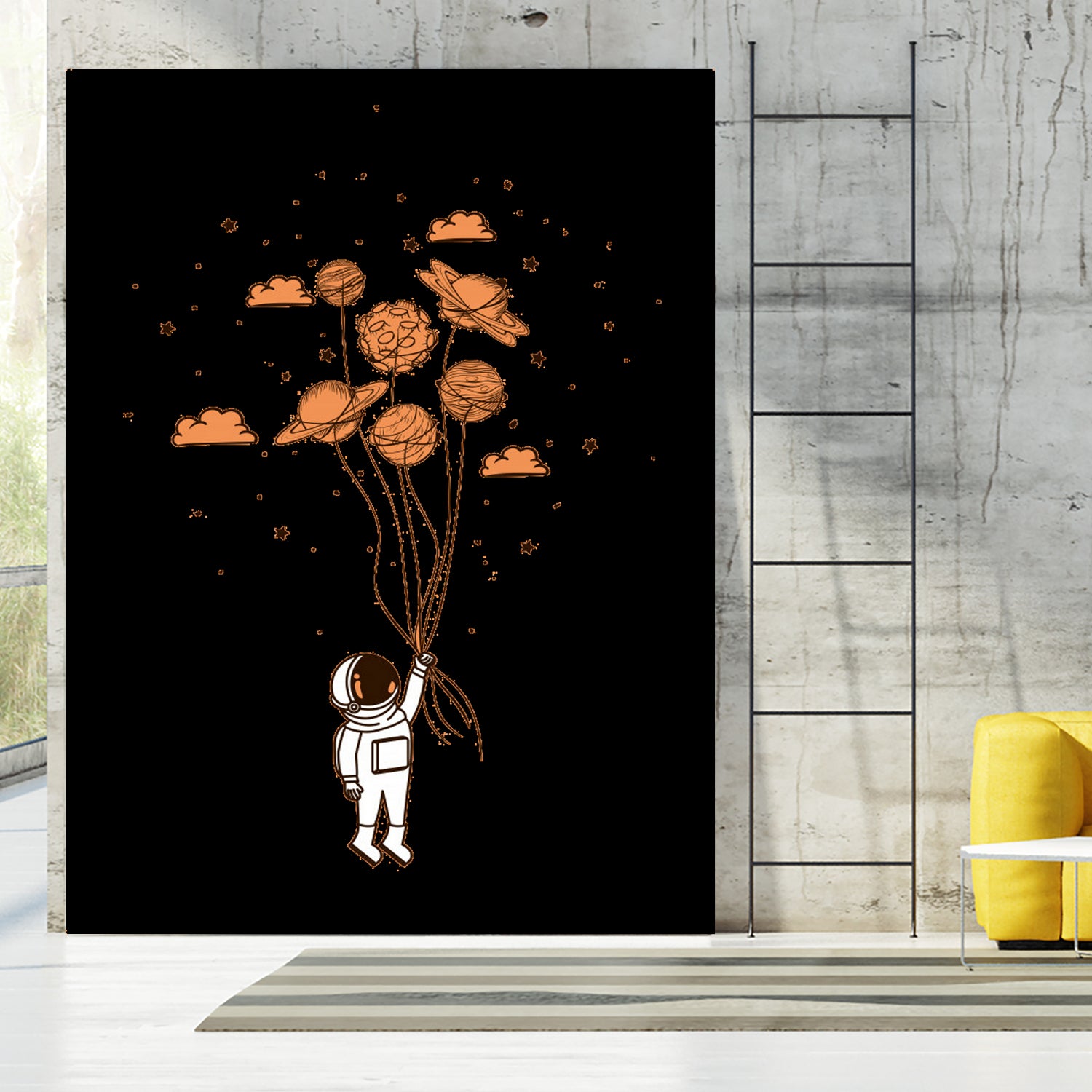 astronaut by diana stephanie on GIANT ART - orange character design