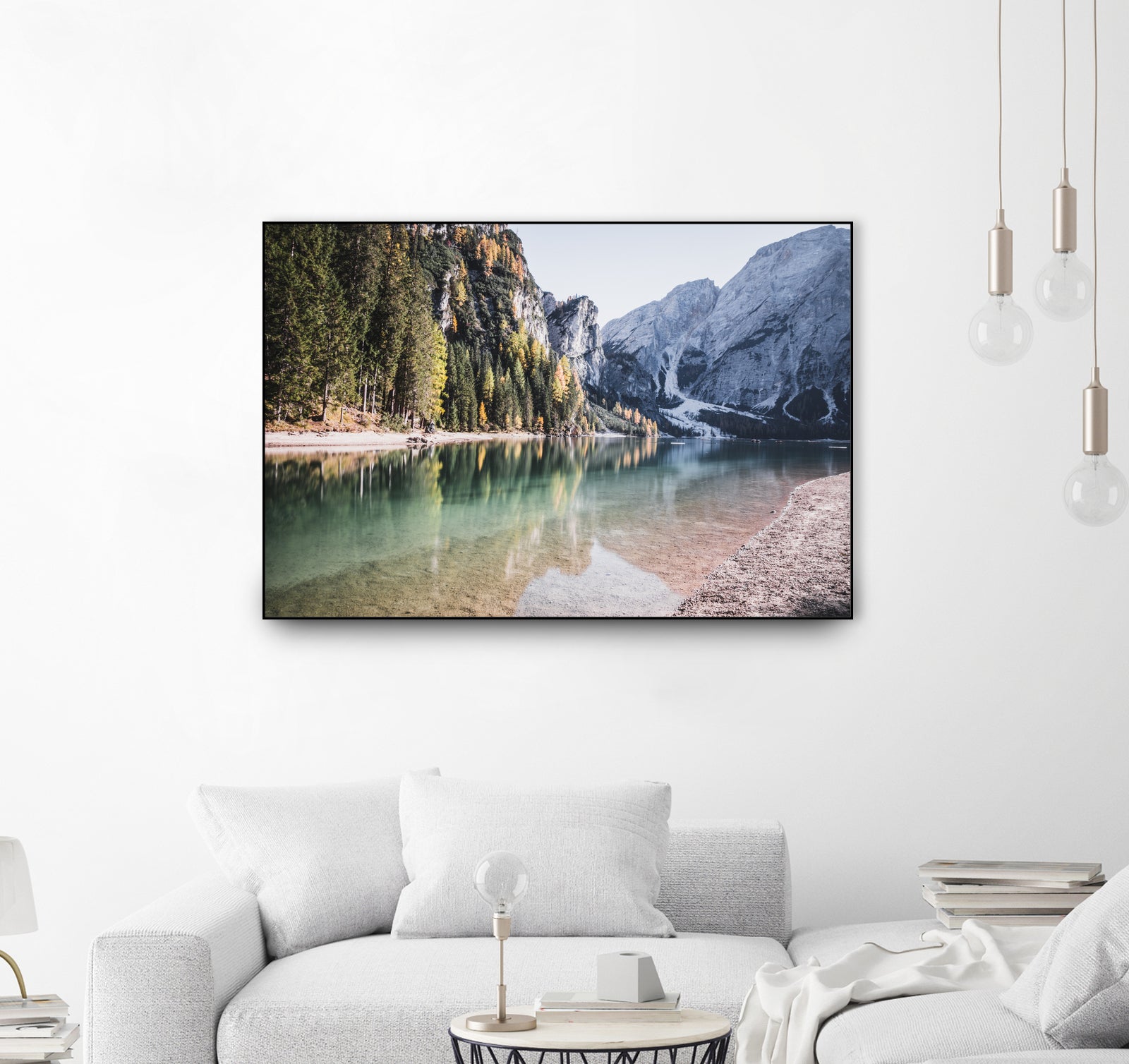 Lake Braies by Luca Cremasco on GIANT ART - green photo manipulation