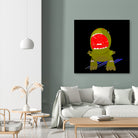 dinosaur attack by eran str on GIANT ART - red cartooning