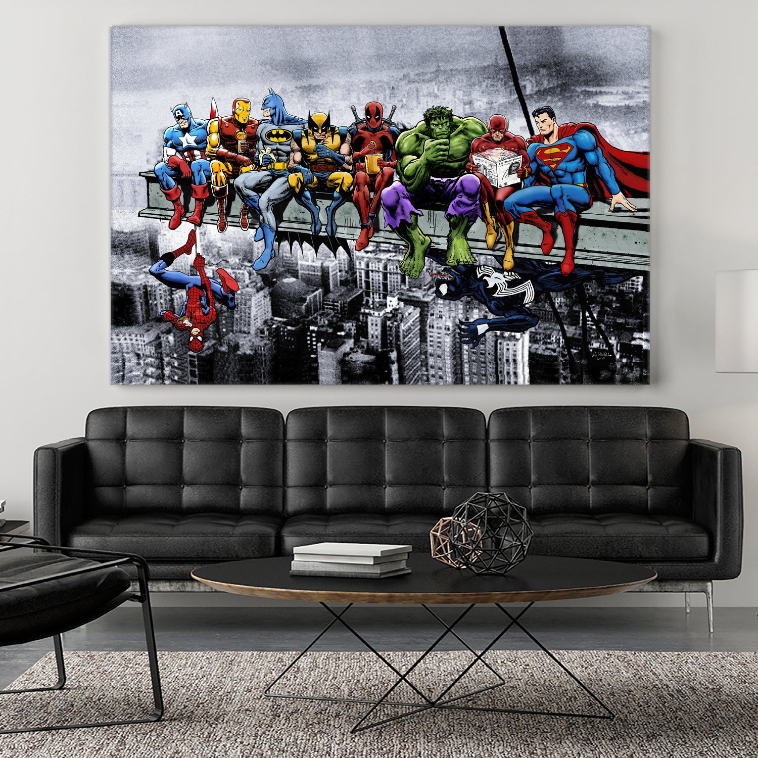 Marvel and DC Superheroes Meet-Up by Dan Avenell on GIANT ART - white digital painting