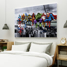 Marvel and DC Superheroes Meet-Up by Dan Avenell on GIANT ART - white digital painting