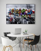 Marvel and DC Superheroes Meet-Up by Dan Avenell on GIANT ART - white digital painting