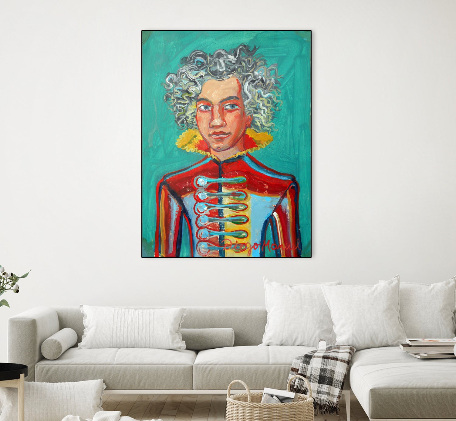 Beethoven by Diego Manuel Rodriguez on GIANT ART - green mixed media