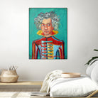 Beethoven by Diego Manuel Rodriguez on GIANT ART - green mixed media