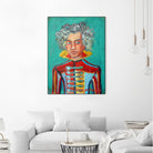 Beethoven by Diego Manuel Rodriguez on GIANT ART - green mixed media