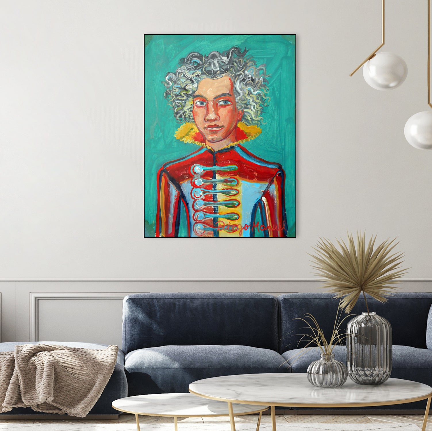 Beethoven by Diego Manuel Rodriguez on GIANT ART - green mixed media