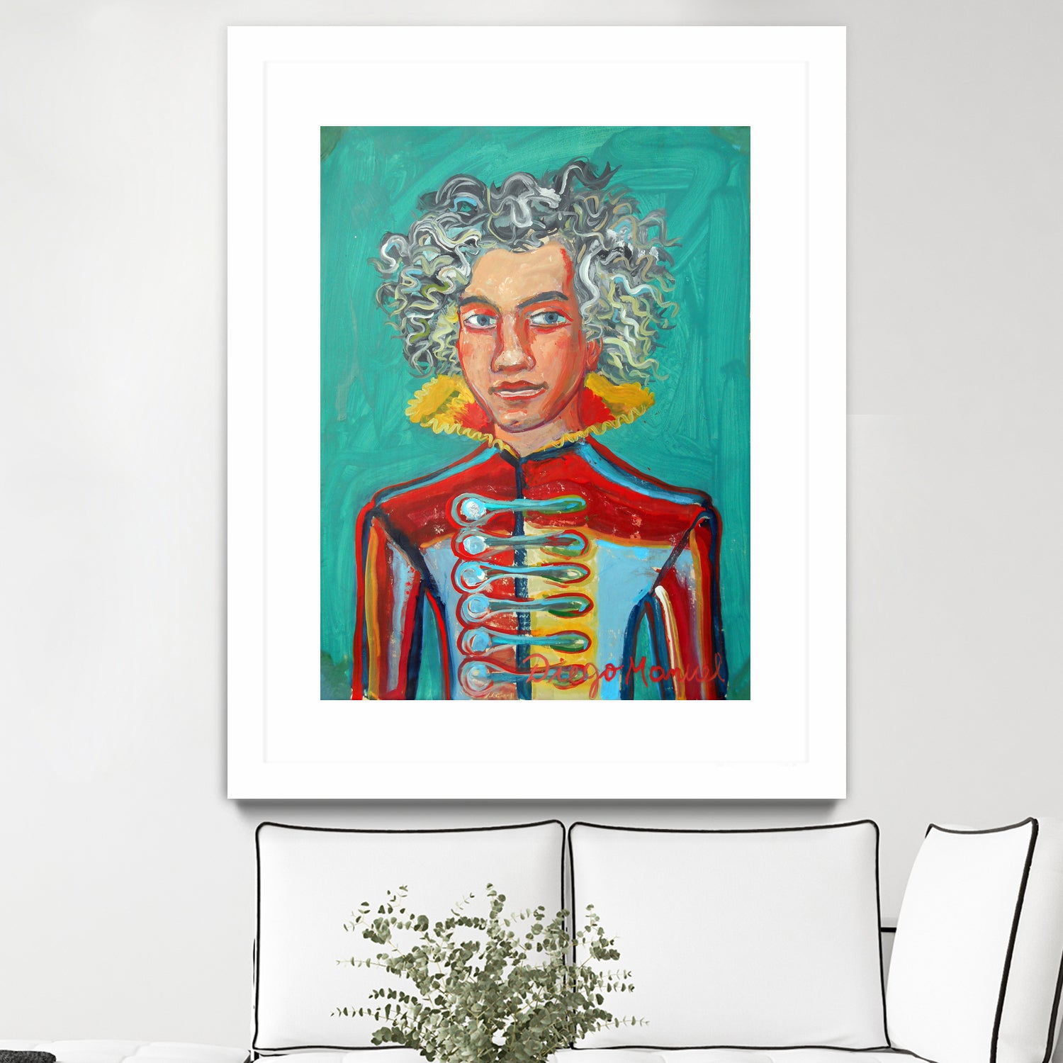 Beethoven by Diego Manuel Rodriguez on GIANT ART - green mixed media