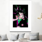 Samurai Japan Print Art Colored by Damian firenza on GIANT ART - fuchsia digital painting