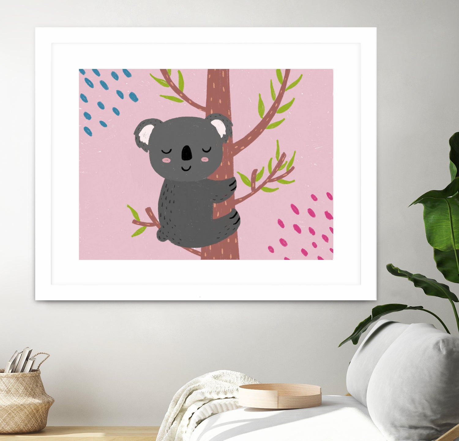 Koala by Natalia Medici on GIANT ART - pink digital drawing