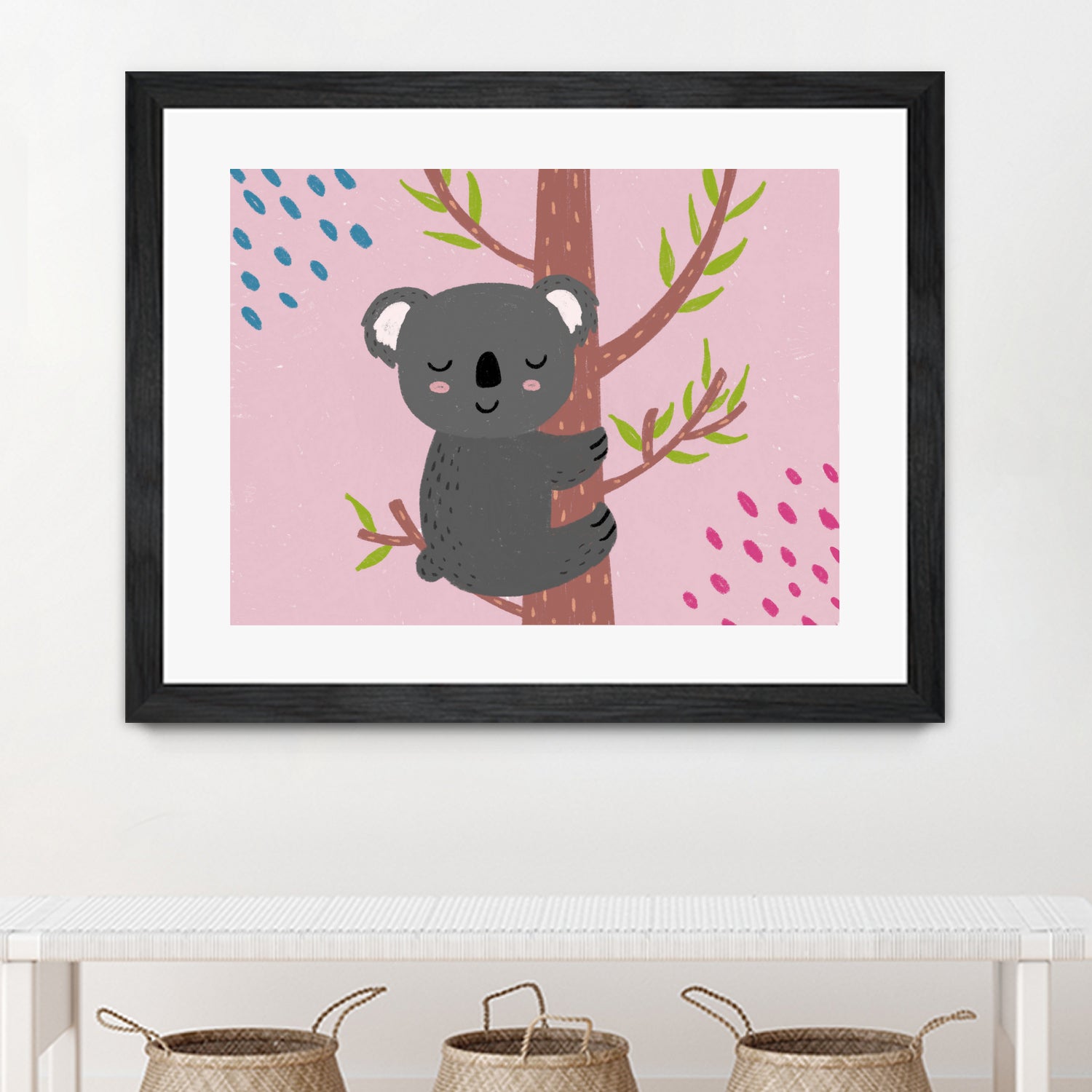 Koala by Natalia Medici on GIANT ART - pink digital drawing