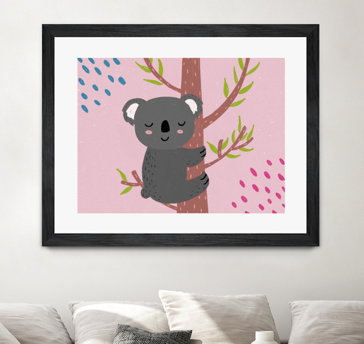 Koala by Natalia Medici on GIANT ART - pink digital drawing