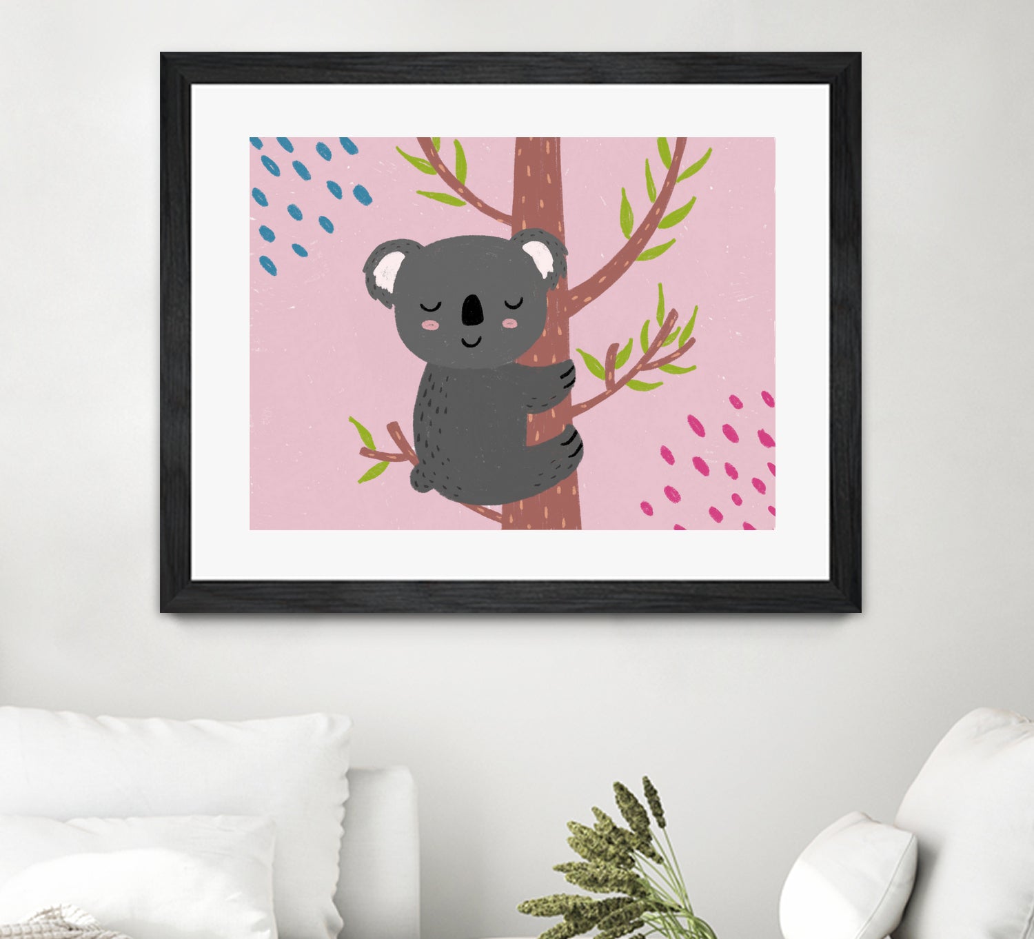 Koala by Natalia Medici on GIANT ART - pink digital drawing