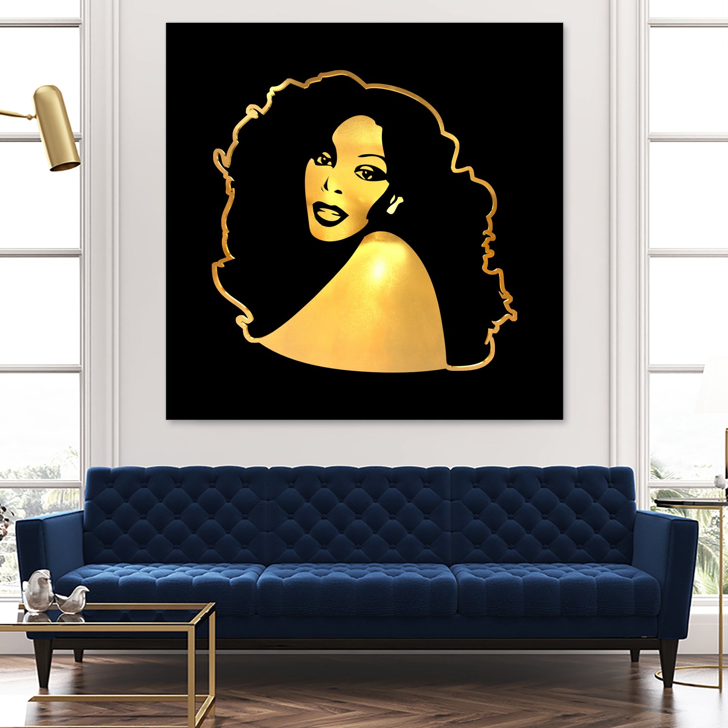 Donna Summer | Gold Series | Pop Art by William Cuccio on GIANT ART - black digital painting