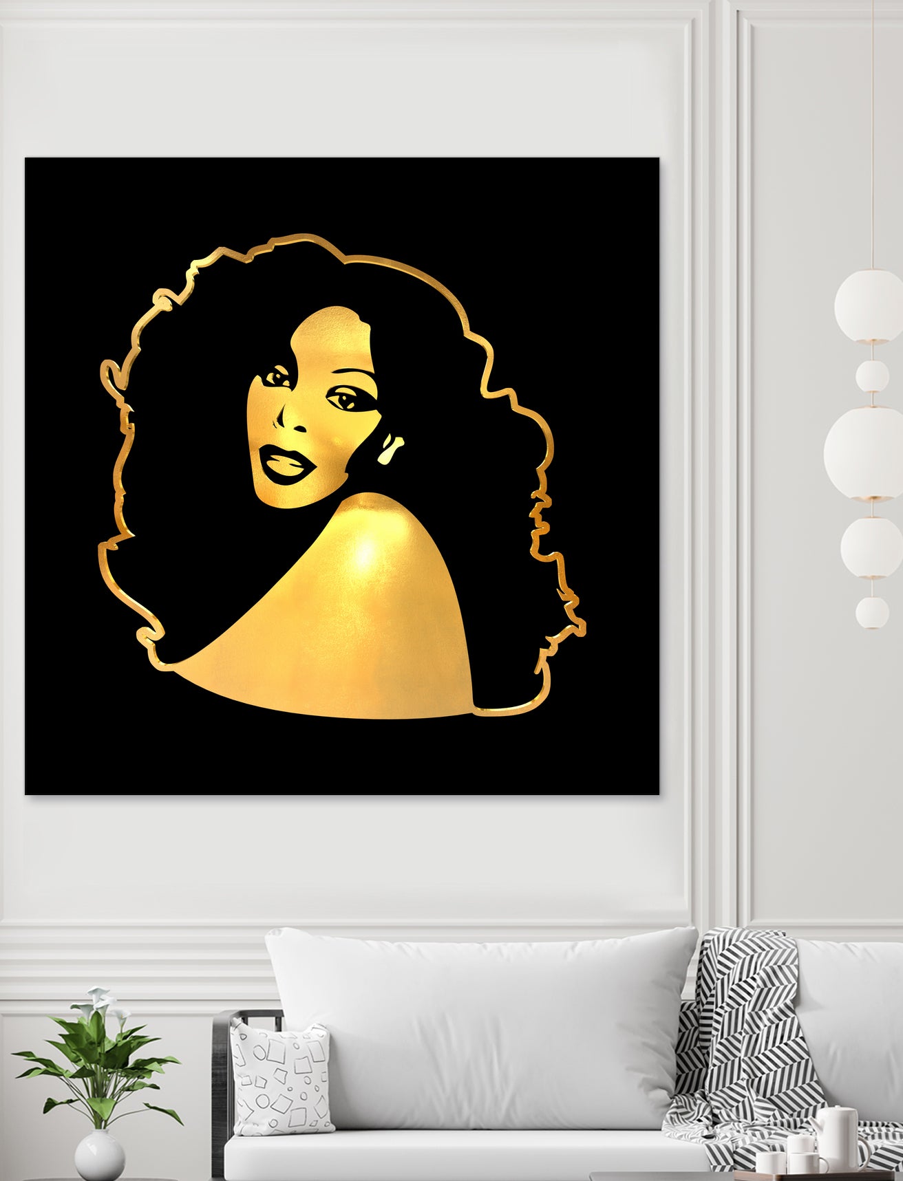 Donna Summer | Gold Series | Pop Art by William Cuccio on GIANT ART - black digital painting