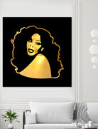 Donna Summer | Gold Series | Pop Art by William Cuccio on GIANT ART - black digital painting